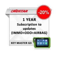 Годовая подписка KeyMaster G3 OBDStar (пакет IMMO+ODO+AIRBAG) со скидкой 20%